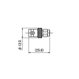 BNC(J)-SMA(P)-A drawing