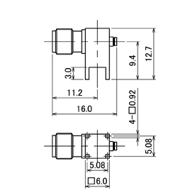 SMA(J)-UFL(J)-A-PCB drawing