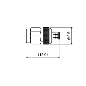 SMA(P)-MCX(P)-A drawing