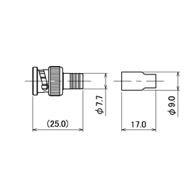 BNC-P-58A/U drawing