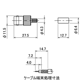 BNC-J-58A/U drawing