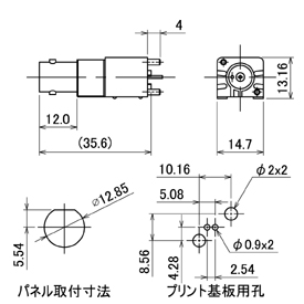 BNC-RM-PCB drawing