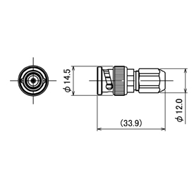 BNC-P-3D2V drawing