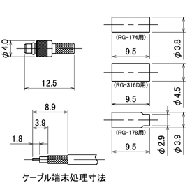 MMCX-P-174/U drawing