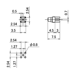 MMCX-PR-PCB drawing