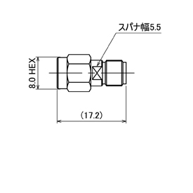 SMAコネクタ,SMA-A-PJ drawing