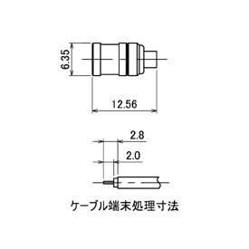 SMBコネクタ,SMB-P-RG402 drawing