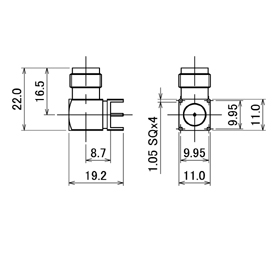 TNC-LR-PCB drawing